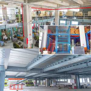 Heavy Duty I-Beam Steel Structural Platform Mezzanine Floor Rack For Industrial Warehouse Storage Factory