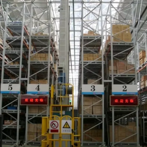 AS/RS Automated Warehouse System High-Density Storage Racking with Stacker Crane for Industrial Factory