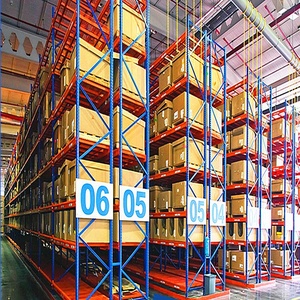 ISO CE Nanjing Factory Selective Steel Heavy Duty Pallet Rack Narrow Aisle Pallet Racking / VNA Pallet Racking