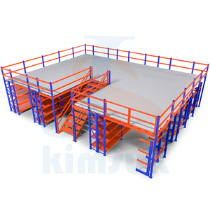 Warehouse Heavy Duty Steel Loft Platform Shelf Storage Attic Rack Pallet Racking Supported Mezzanine Floor Racks System