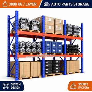 200-4000KG Selective Pallet Racking Heavy Duty Warehouse Rack