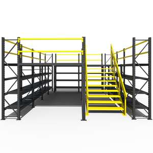 Steel Mezzanine Floor Mezzanine Floors Platform Mezzanine Floor Rack For Warehouse Storage Industrial Heavy Duty Warehouse Rack