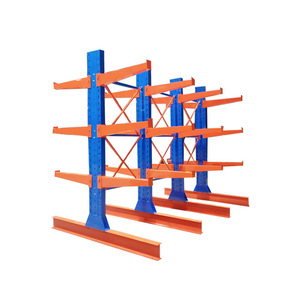 Powder Coated Cantilever Racking System Heavy Duty Warehouse Storage