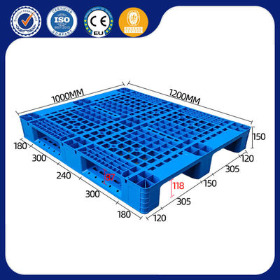 HDPE Plastic Pallet 1200x1000 mm 1500kg Dynamic Load