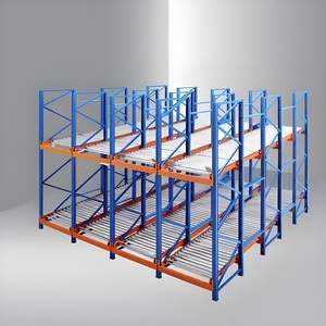 Custom Industrial Warehouse Pallet Flow Steel Roller Racks Gravity Racking
